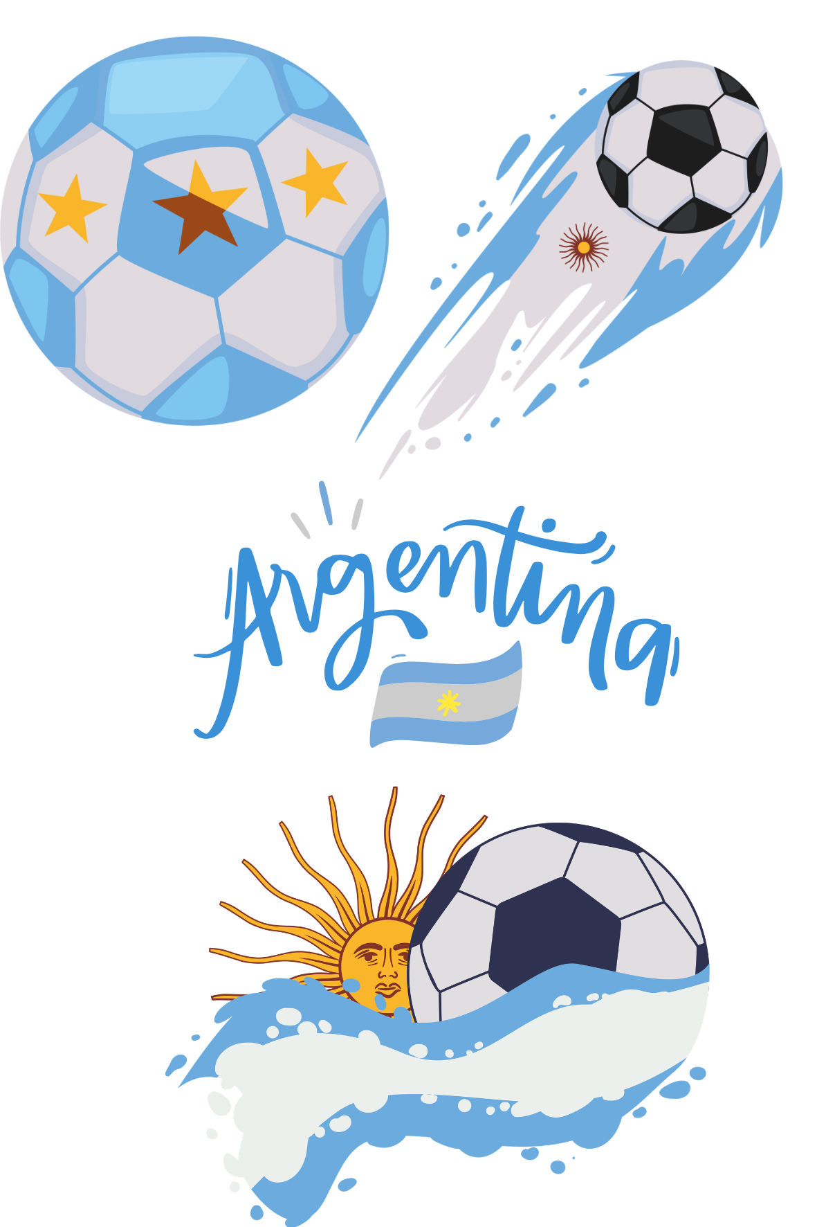 Mega Pack Argentina – Stickers de Argentina para Sublimación + Álbumes Históricos + Juego de cartas UNO con los Jugadores | Descarga Inmediata