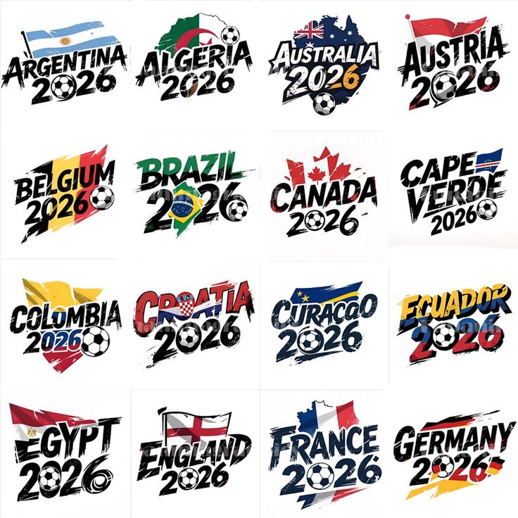 Stickers PNG transparentes para sublimación - MEGA PACK Mundial 2026