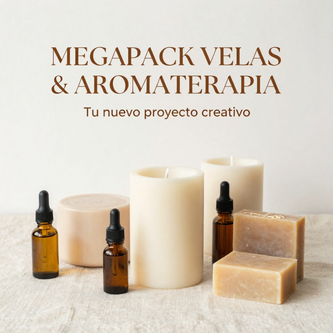 MEGAPACK Velas & Aromaterapia | Aprende y Emprende desde Casa