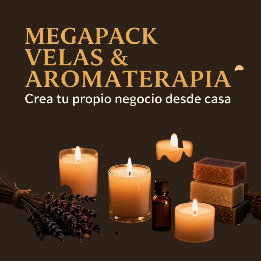 MEGAPACK Velas & Aromaterapia | Aprende y Emprende desde Casa
