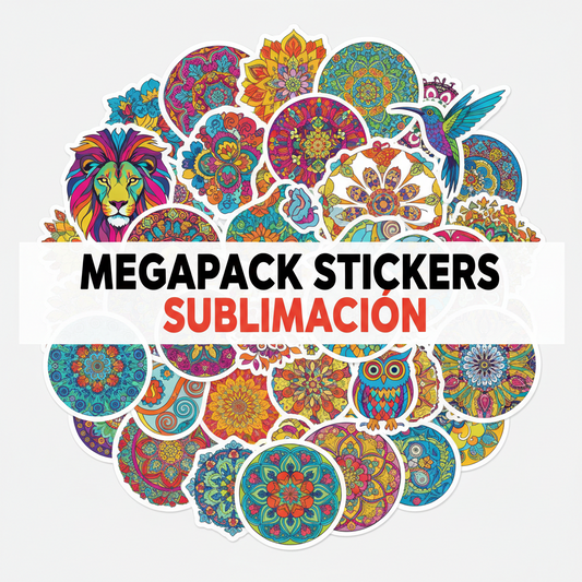 Pack de stickers digitales alta resolución - descarga inmediata
