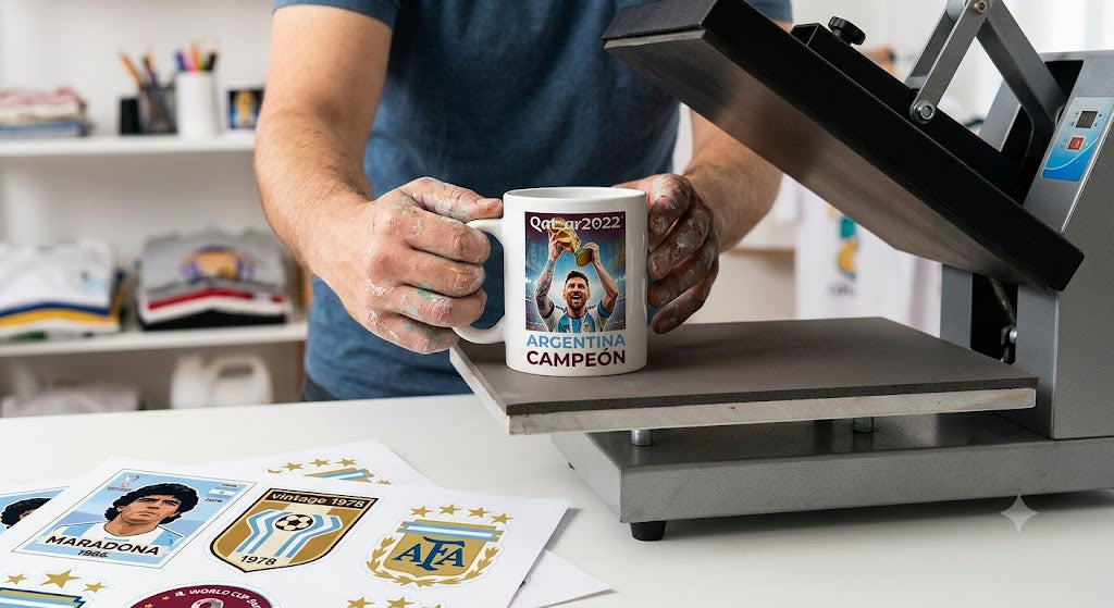 Mega Pack Argentina – Stickers de Argentina para Sublimación + Álbumes Históricos + Juego de cartas UNO con los Jugadores | Descarga Inmediata